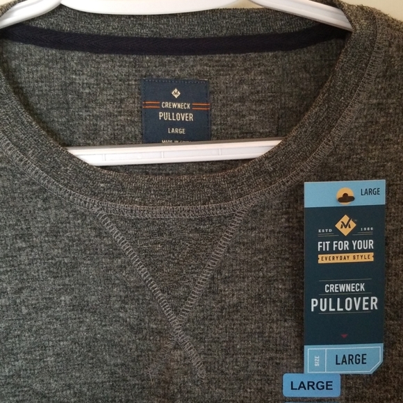 Men's dark gray henley WTO - Picture 2 of 3